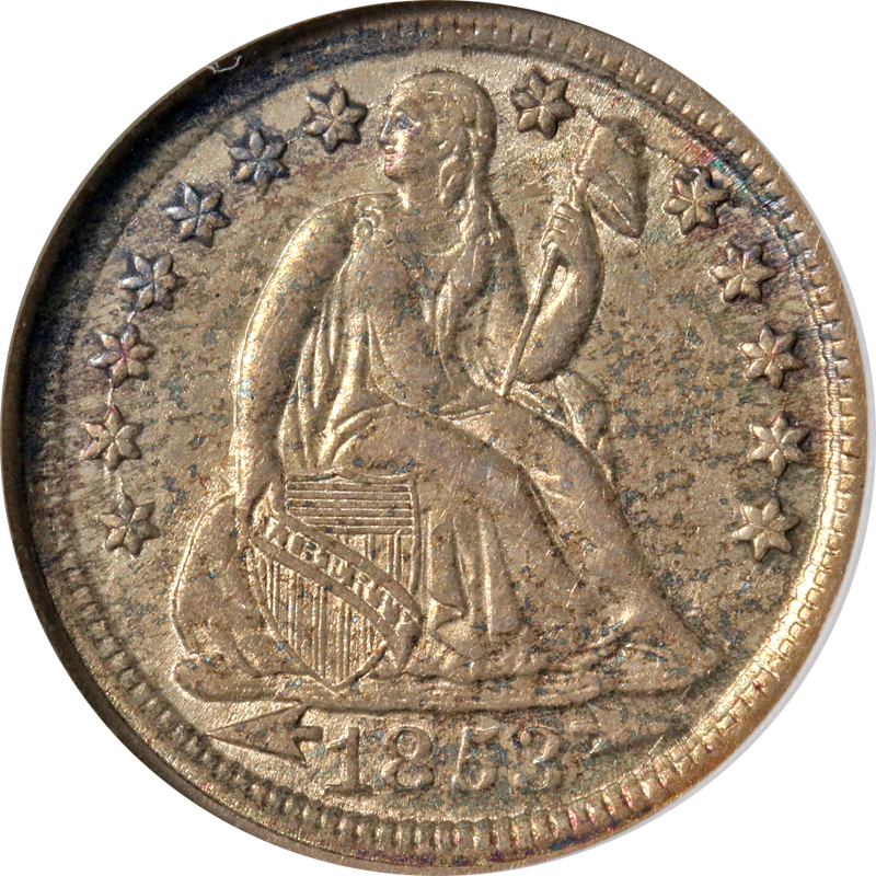 1853-P Seated Liberty Dime Front